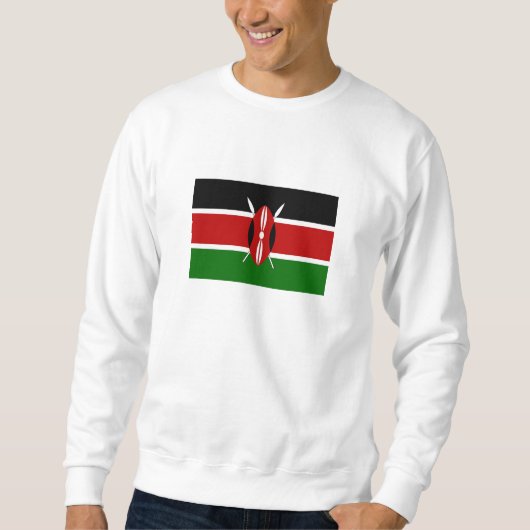 Flagge Kenias Sweatshirt (Vorderseite)