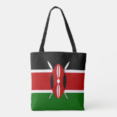 Flagge Kenias Tasche (Rückseite)