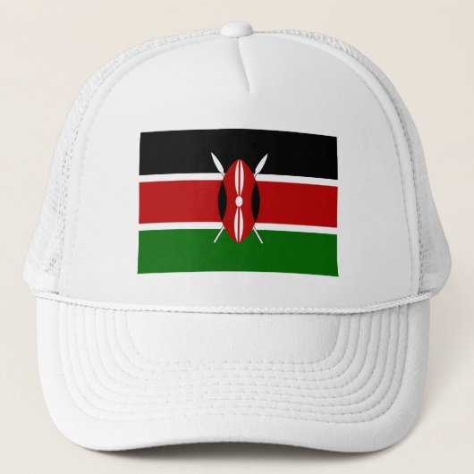 Flagge Kenias Truckerkappe (Vorderseite)