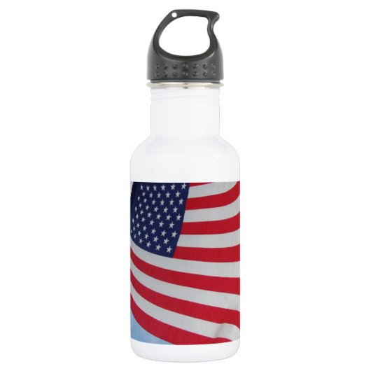 Flagge kennzeichnet trinkflasche (Vorderseite)