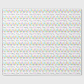 Flagge kennzeichnet weiße gemusterte Verpackung Geschenkpapier (Flach)