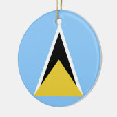 Flagge Keramik Ornament (Links)