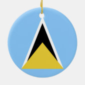 Flagge Keramik Ornament (Hinten)