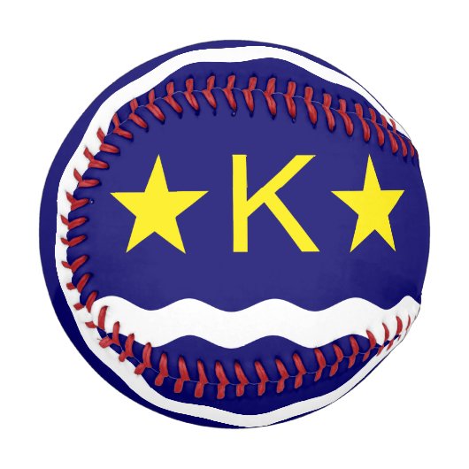 Flagge Kinshasa, Kongo-Baseball Baseball (Vorderseite Links)