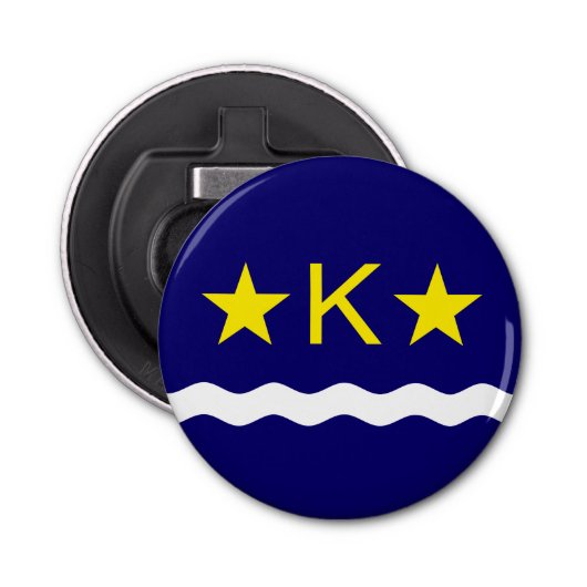 Flagge Kinshasa, Kongo Flaschenöffner (Vorderseite)