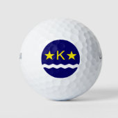 Flagge Kinshasa, Kongo Golf Balls Golfball (Vorderseite)