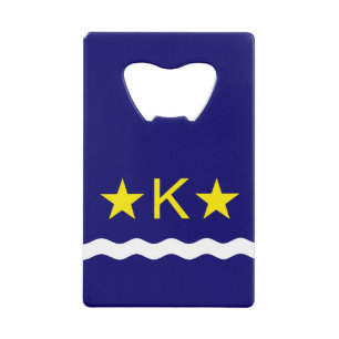 Flagge Kinshasa, Kongo Kreditkarte Flaschenöffner