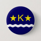 Flagge Kinshasa, Kongo Pinback Button (Vorderseite)