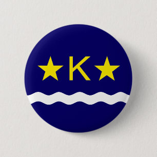 Flagge Kinshasa, Kongo Pinback Button