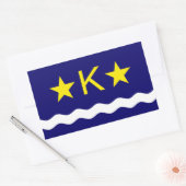 Flagge Kinshasa, Kongo Rechteckige Aufkleber (Umschlag)