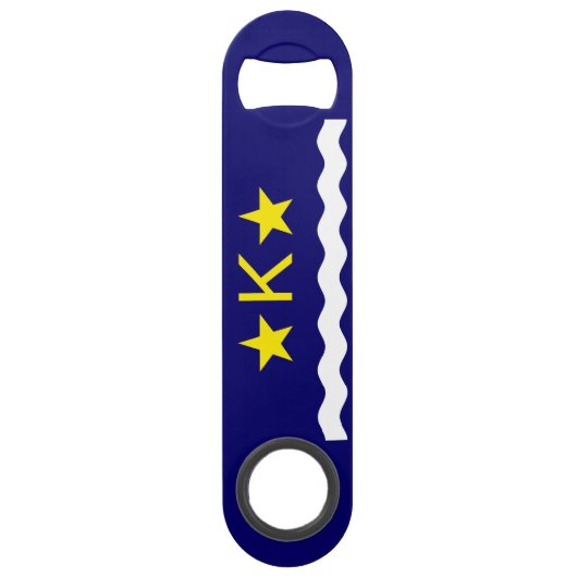 Flagge Kinshasa, Kongo Speed Bottle Opener Speed Flaschenöffner (Vorderseite)