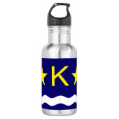 Flagge Kinshasa, Kongo Wasserflasche (Vorderseite)