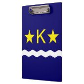Flagge Kinshasa, Kongo-Zwischenablage Klemmbrett (Links)