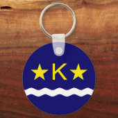 Flagge Kinshasa, Schlüsselanhänger Kongo (Vorderseite)