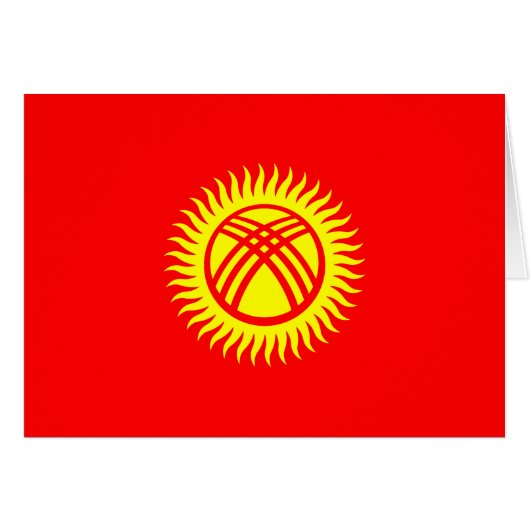 Flagge Kirgisistans (Vorderseite (Horizontal))