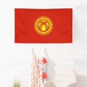 Flagge Kirgisistans Banner (Insitu)