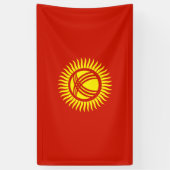 Flagge Kirgisistans Banner (Vertikal)