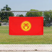 Flagge Kirgisistans Banner (Insitu)