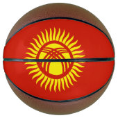 Flagge Kirgisistans Basketball (Vorderseite)