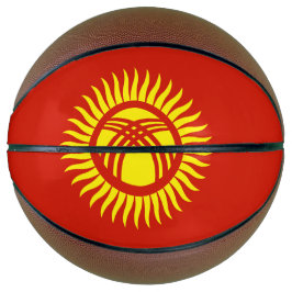 Flagge Kirgisistans Basketball