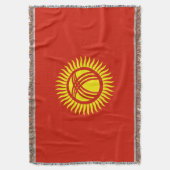 Flagge Kirgisistans Decke (Vorderseite Vertikal)