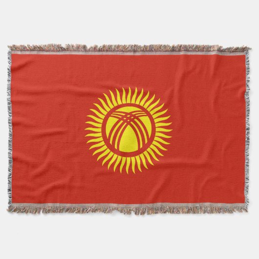 Flagge Kirgisistans Decke (Vorderseite)