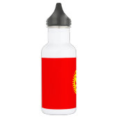 Flagge Kirgisistans Edelstahlflasche (Links)