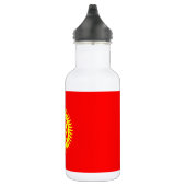 Flagge Kirgisistans Edelstahlflasche (Rechts)