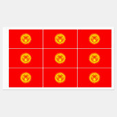 Flagge Kirgisistans Etiketten (Blatt)