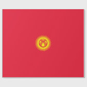 Flagge Kirgisistans Geschenkpapier (Flach)