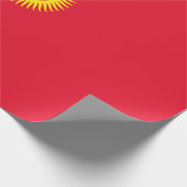 Flagge Kirgisistans Geschenkpapier (Ecke)