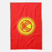 Flagge Kirgisistans Geschirrtuch (Vertikal)