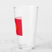 Flagge Kirgisistans Glas (Links)