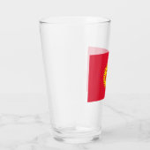 Flagge Kirgisistans Glas (Rechts)