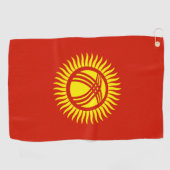 Flagge Kirgisistans Golfhandtuch (Horizontal)