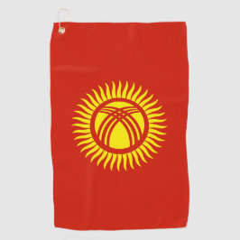 Flagge Kirgisistans Golfhandtuch