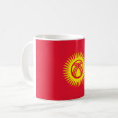 Flagge Kirgisistans Kaffeetasse (Vorderseite Links)