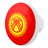 Flagge Kirgisistans Keramikknauf (Rechts)