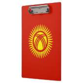 Flagge Kirgisistans Klemmbrett (Links)
