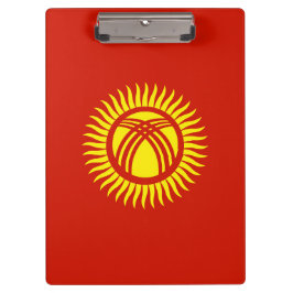 Flagge Kirgisistans Klemmbrett