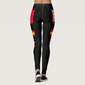 Flagge Kirgisistans Leggings (Rückseite)