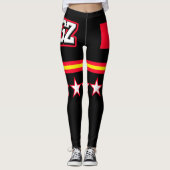Flagge Kirgisistans Leggings (Vorderseite)