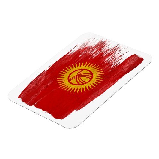 Flagge Kirgisistans Magnet (Linke Seite)