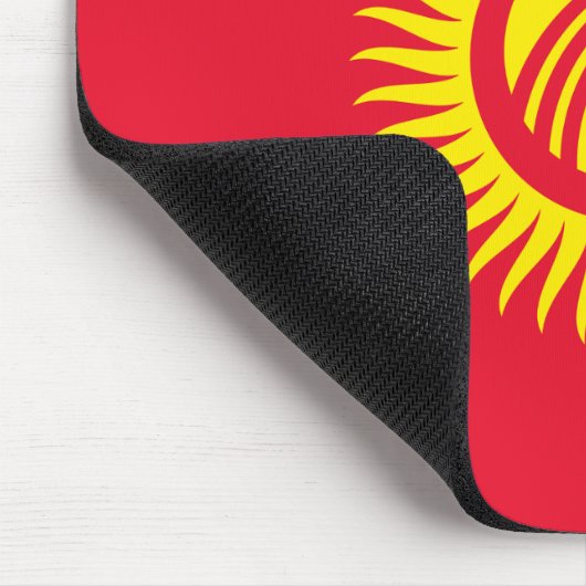 Flagge Kirgisistans Mousepad (Ecke)