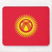 Flagge Kirgisistans Mousepad (Vorne)