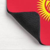 Flagge Kirgisistans Mousepad (Ecke)