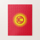 Flagge Kirgisistans Puzzle (Vertikal)