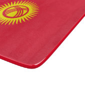 Flagge Kirgisistans Schneidebrett (Ecke)