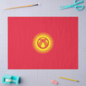 Flagge Kirgisistans Seidenpapier (Basteln)