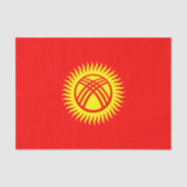 Flagge Kirgisistans Seidenpapier (Vorderseite)